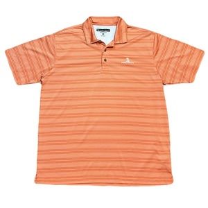 Pebble Beach Performance Men’s Golf Polo in Orange, size XL